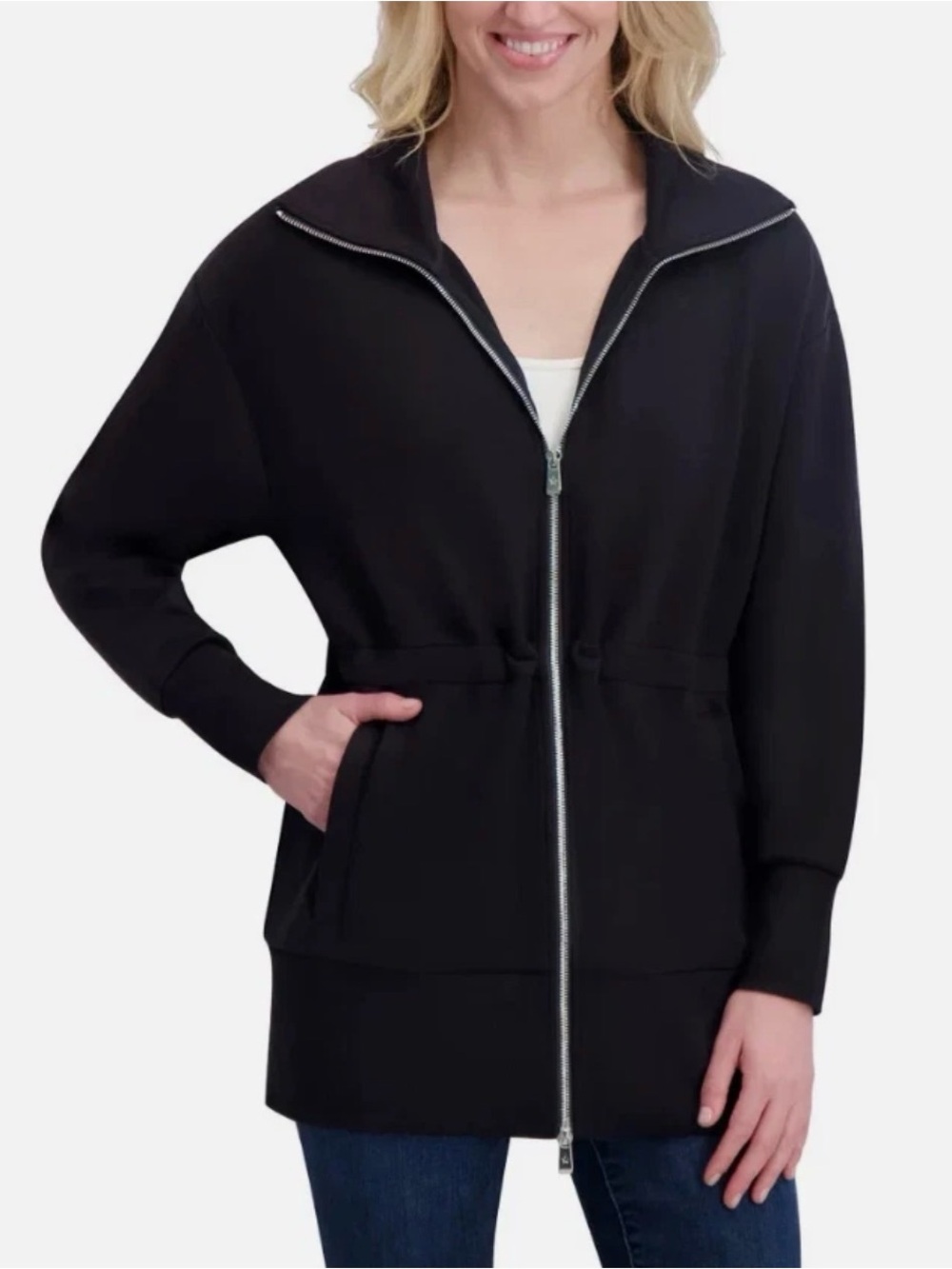 Converse Black Zip-Front Women's Lounge Jacket